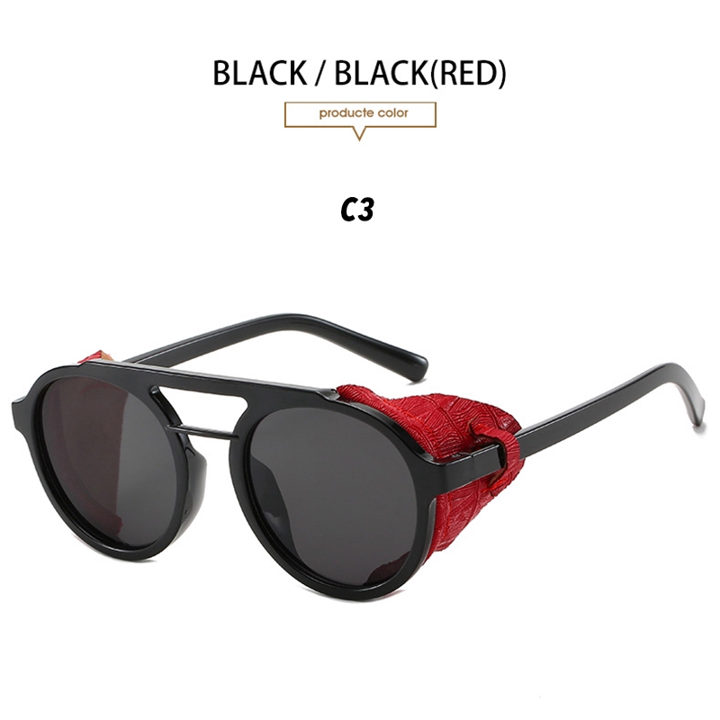 Kính Mát Tròn Chất Lượng Cao Phong Cách Steampunk Cho Nam Và Nữ