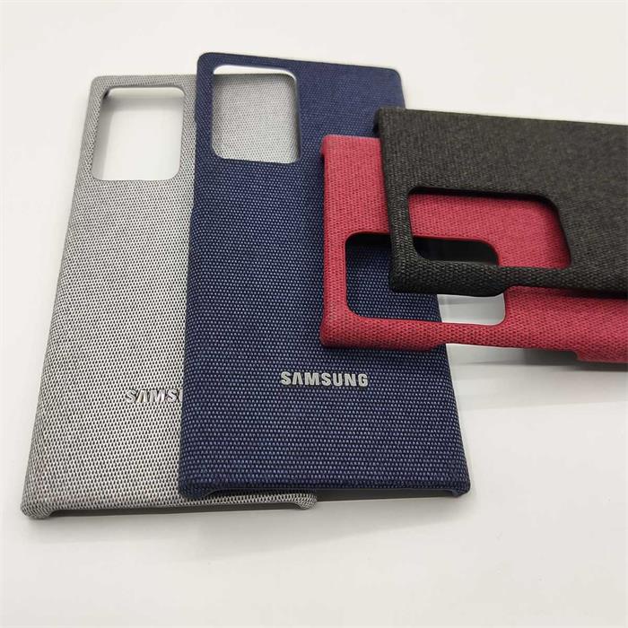 Ốp Điện Thoại Mặt Vải Phối Da Bảo Vệ Cho Samsung Galaxy Note 20 Ultra S22 Plus