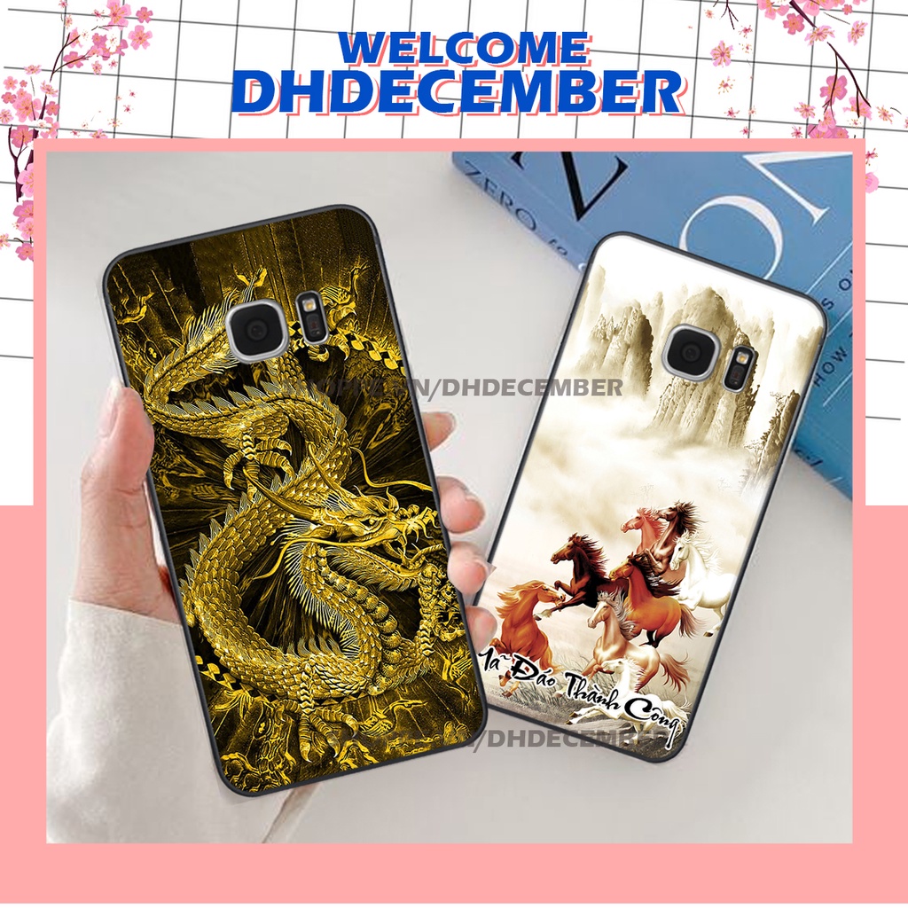 Ốp lưng Samsung Galaxy S7 / S7 EDGE in hình thư pháp tâm an vạn sự an ,mã đáo thành công SIÊU CHẤT