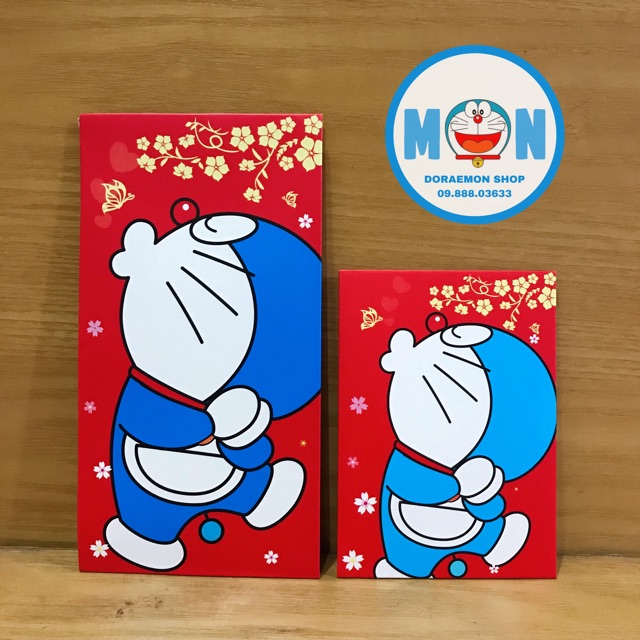 Bộ 10 Bao Lì Xì Chu Mỏ Doremon Doraemon