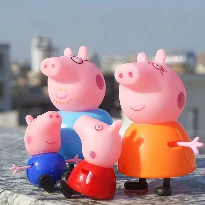 Bộ Đồ Chơi 4 Chú Heo Peppa / Ông Già Noel / Mẹ / Heo Con