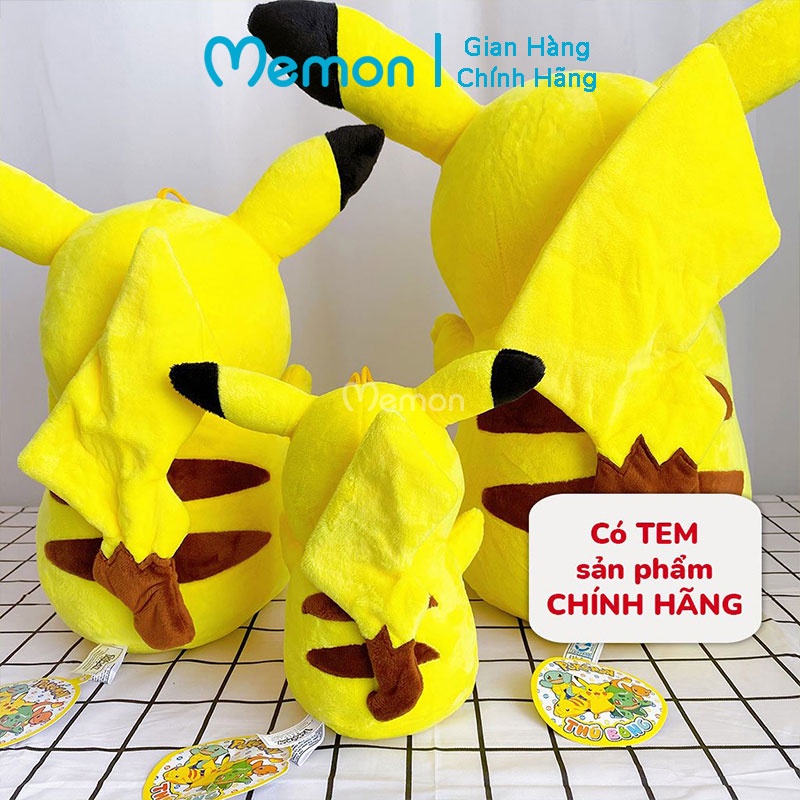 Gấu Bông Pikachu Pokemon Ngồi Cao Cấp Memon