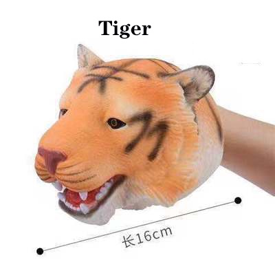 Đồ chơi múa rối tay hình đầu khủng long bằng cao su mềm cho bé