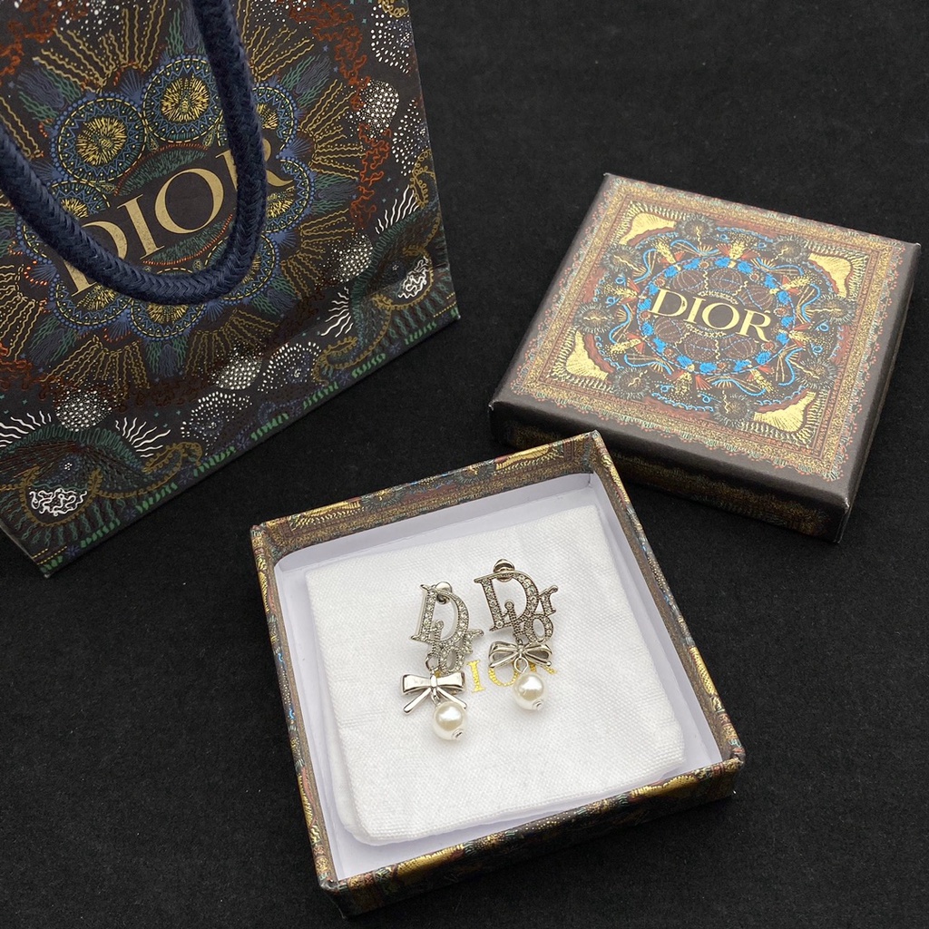 Khuyên Tai Chữ Cái Đính Đá Kim Cương Nhân Tạo Phong Cách Âu Mỹ Kiểu Mới Bằng Bạc 925 Độc Đáo