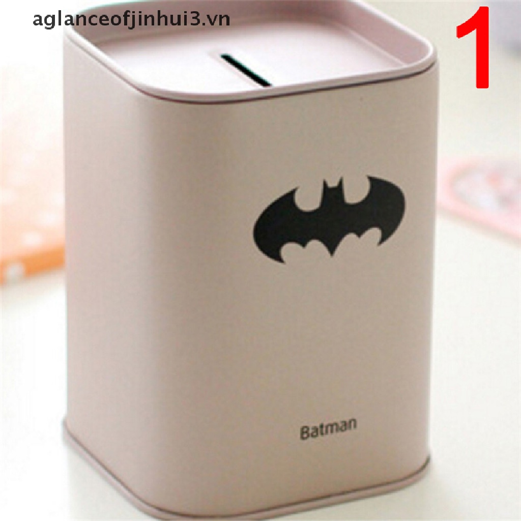* * Afhvn * * Hộp Đựng Tiền Tiết Kiệm Hình Người Dơi Superman Quà Tặng Sinh Nhật Cho Bé