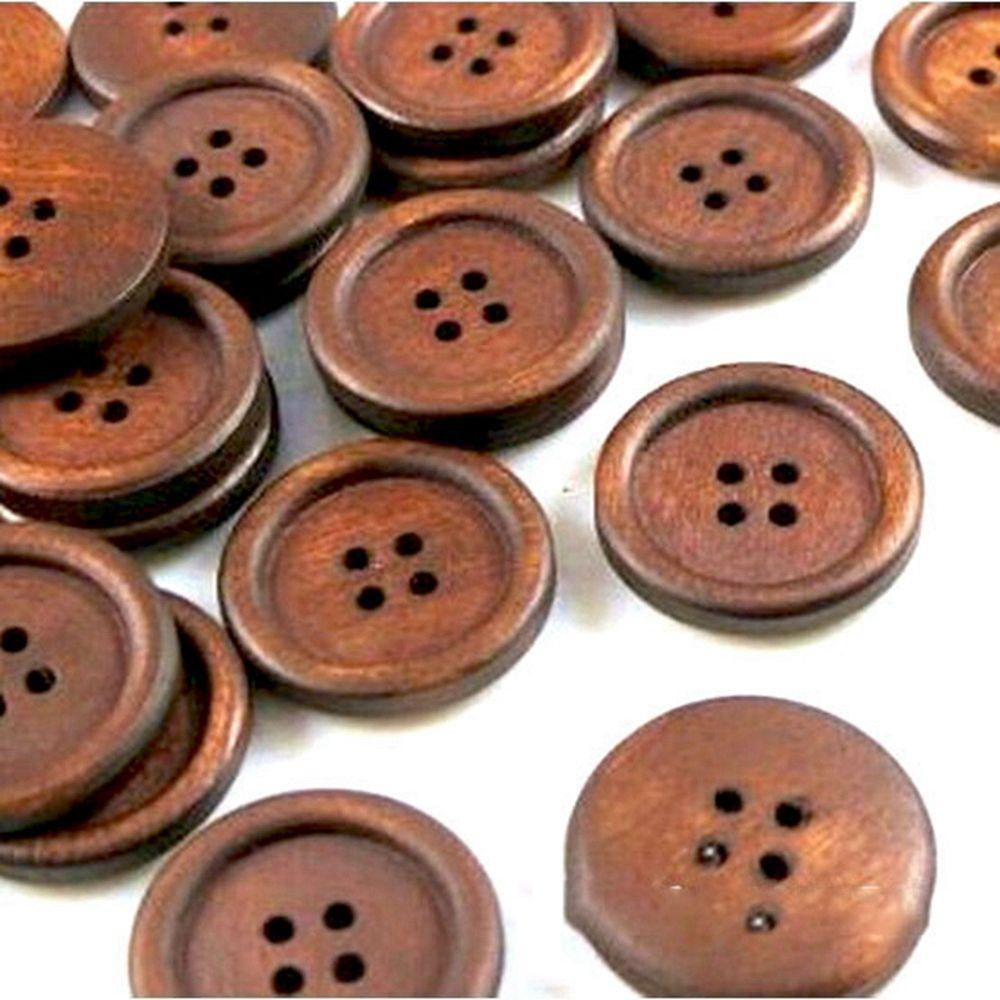 YIYU Cúc Áo Khoác Hình Tròn Phong Cách Retro Đa Năng Tiện Dụng May Vá Quần Áo