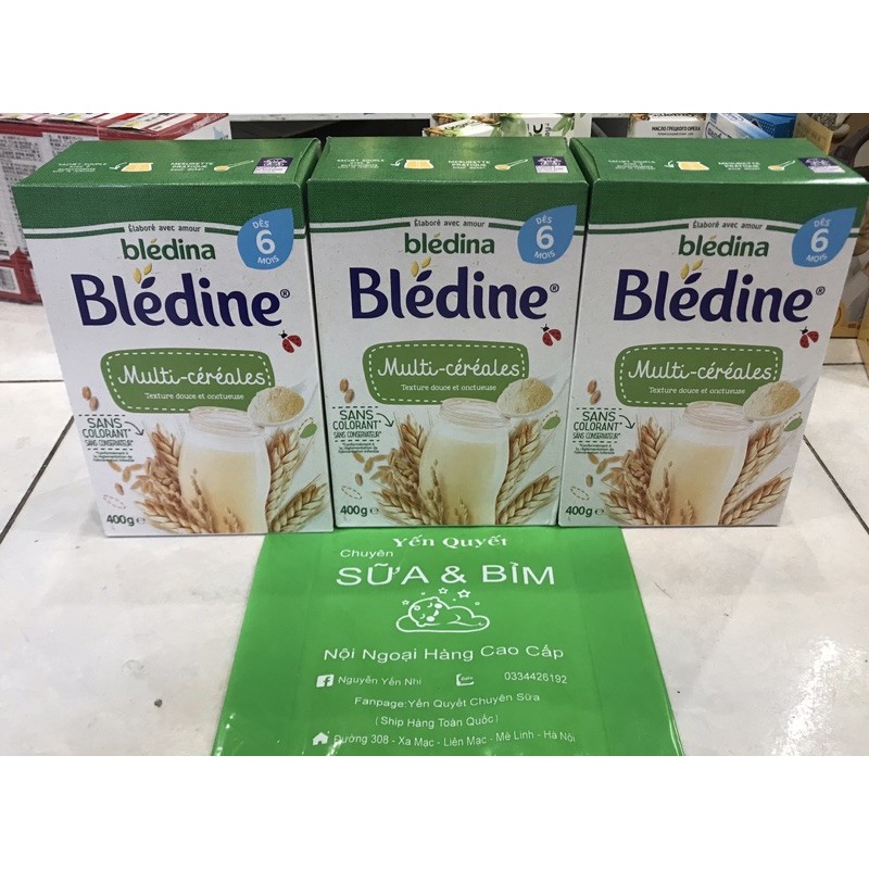 Bột Pha Lắc Sữa Bledine Pháp 400g 6m vị ngũ cốc[ date 1/2022]