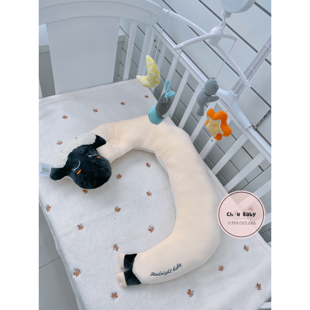 Gối cừu đa năng All in one Goodnight Baby Hàn Quốc - gối chữ C ngược