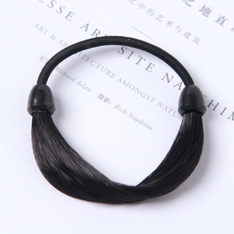 Dây buộc tóc đính tóc giả thời trang độc đáo cho nữ
