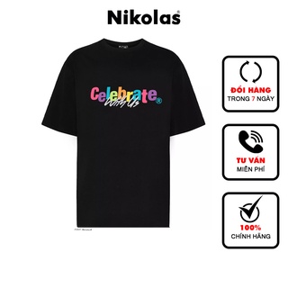 Áo Thun Unisex Nikolas 100% Cotton Celebrate T-Shirt