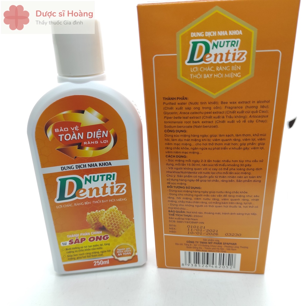 Nước Súc Miệng Nutri Dentiz 250ml