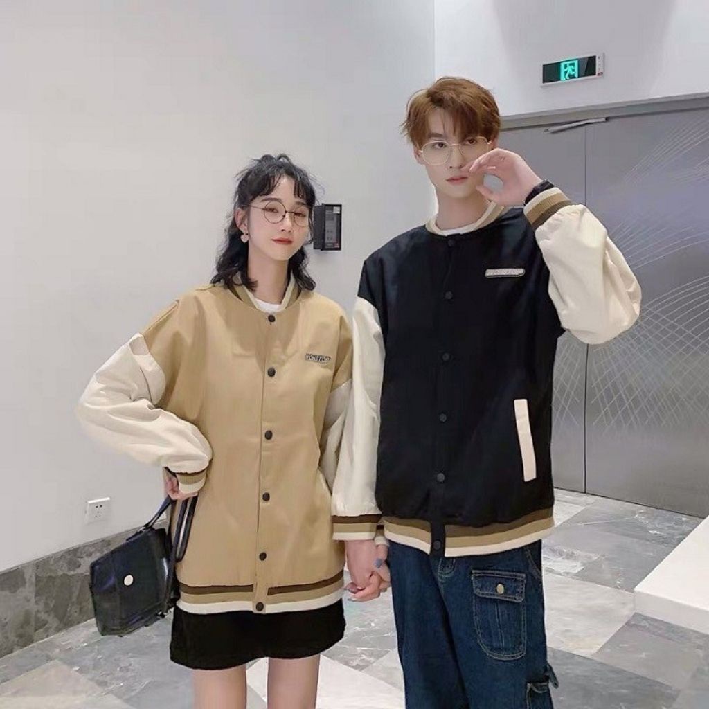 Áo khoác dù nam nữ 2 lớp unisex form rộng kiểu bomber jackets Hàn Quốc street style WASNOTP LECHAU AKD03 cao cấp giá rẻ