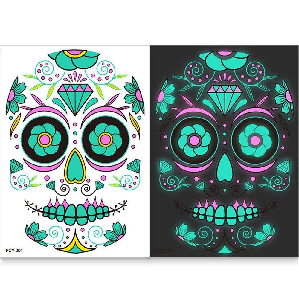 Hình Xăm Dán Trang Trí Halloween Lâu Trôi Độc Đáo