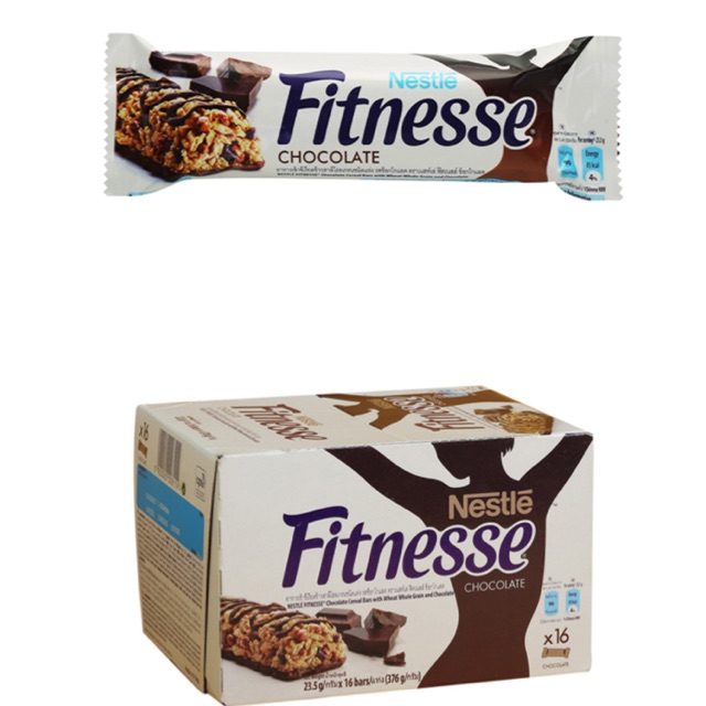 Ngũ cốc Nestle Fitnesse vị socola hộp 16 thanh x 23.5g