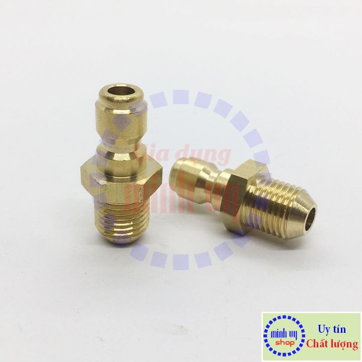 Đầu nối nhanh ĐỰC 1/4 inch - ren NGOÀI 14mm lồi -M1/4N14loi