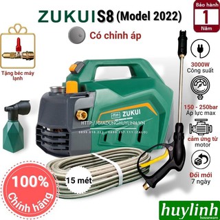 Máy xịt rửa xe chỉnh áp Zukui S8 - 3000W - Model 2022 thumbnail