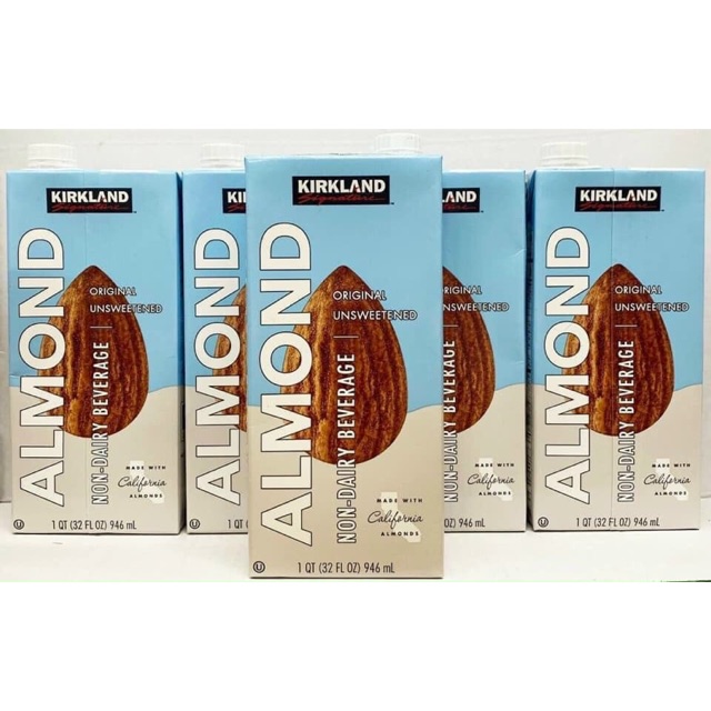 🥛 Sữa hạnh nhân Organic không đường Kirkland Signature Almond Non-Dairy Beverage – Unsweetened