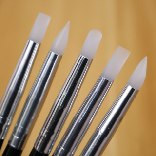 Bộ 5 cây cọ silicon vẽ keo chặn