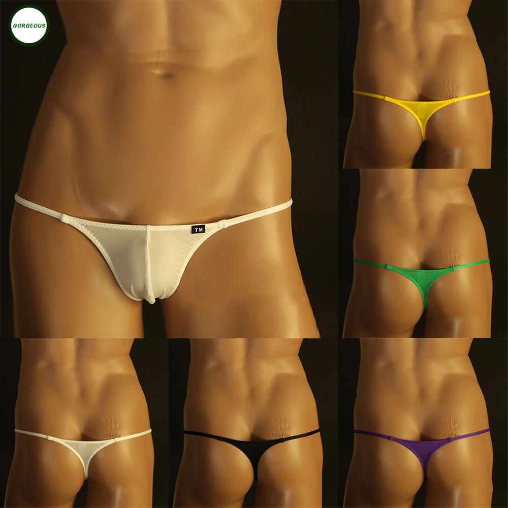 GORGEOUS~Mens G-String Underwear T-Back Briefs Sexy Micro Low-rise Bikini Pouch-Pants