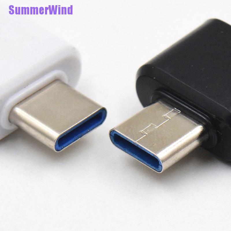 Bộ 2 Đầu Chuyển Đổi Usb Type C Đực Sang Usb 2.0 Cái