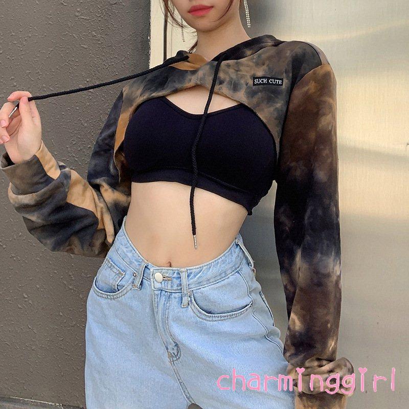 Áo Nỉ Dài Tay Có Mũ Thời Trang Hàn Quốc Cho Nữ