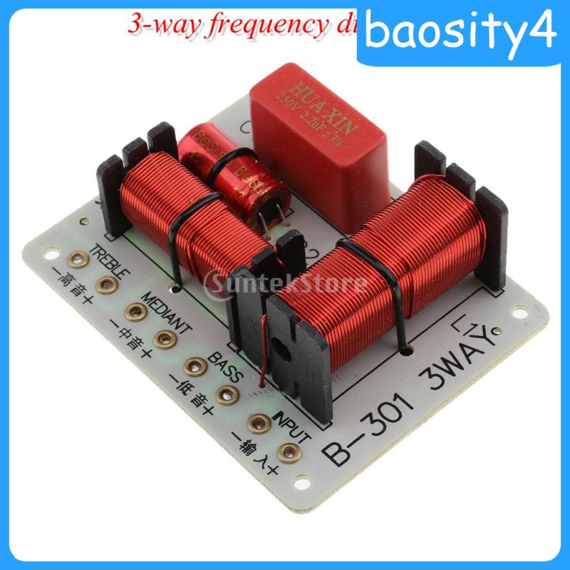 [baosity4] 180W 3 Way Audio Speaker Frequency Divider Aplifier Crossover Filter