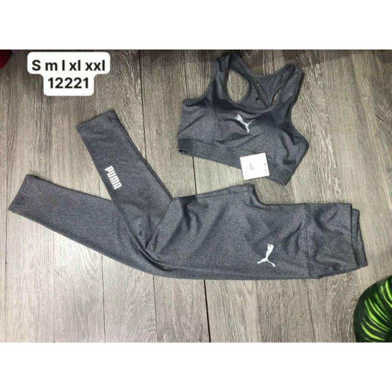 bộ áo bra quần dài puma