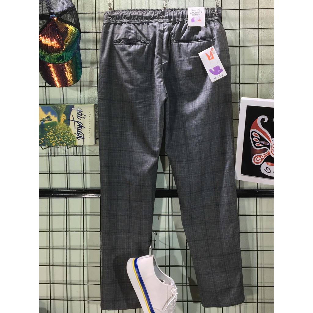 Quần Vải Baggy Nam Cao Cấp - Caro 6