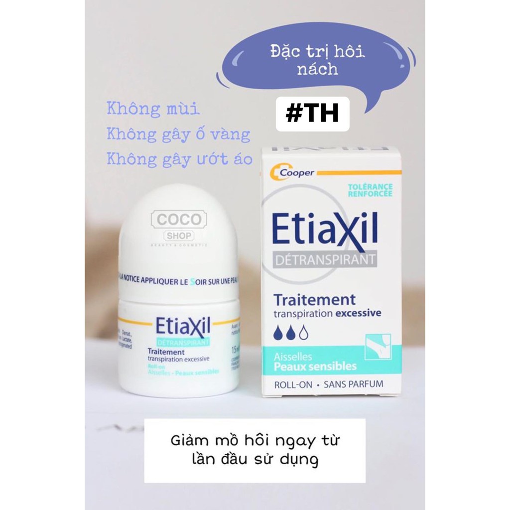 Lăn khử mùi Etiaxil Pháp - Hỗ trợ đặc trị hôi nách hiệu quả