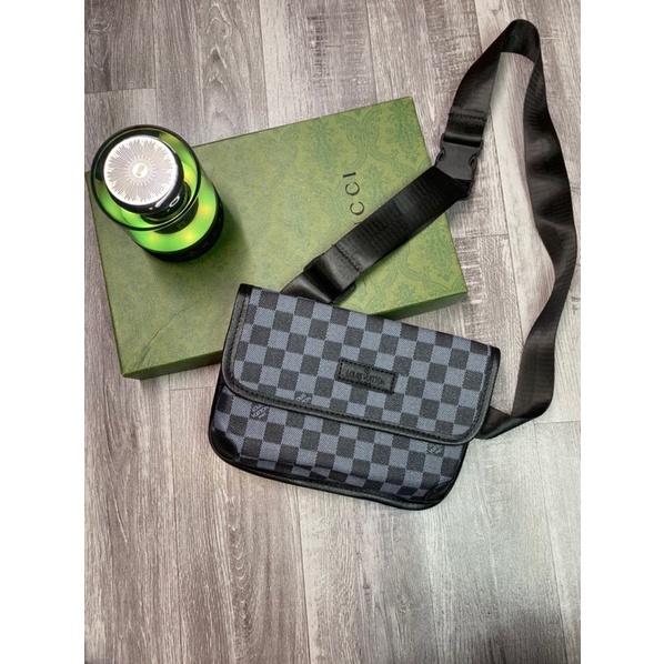 Túi đeo chéo Lv - túi xách nam các hãng giá rẻ chất liệu da Pu cao cấp - ảnh kèm video thật