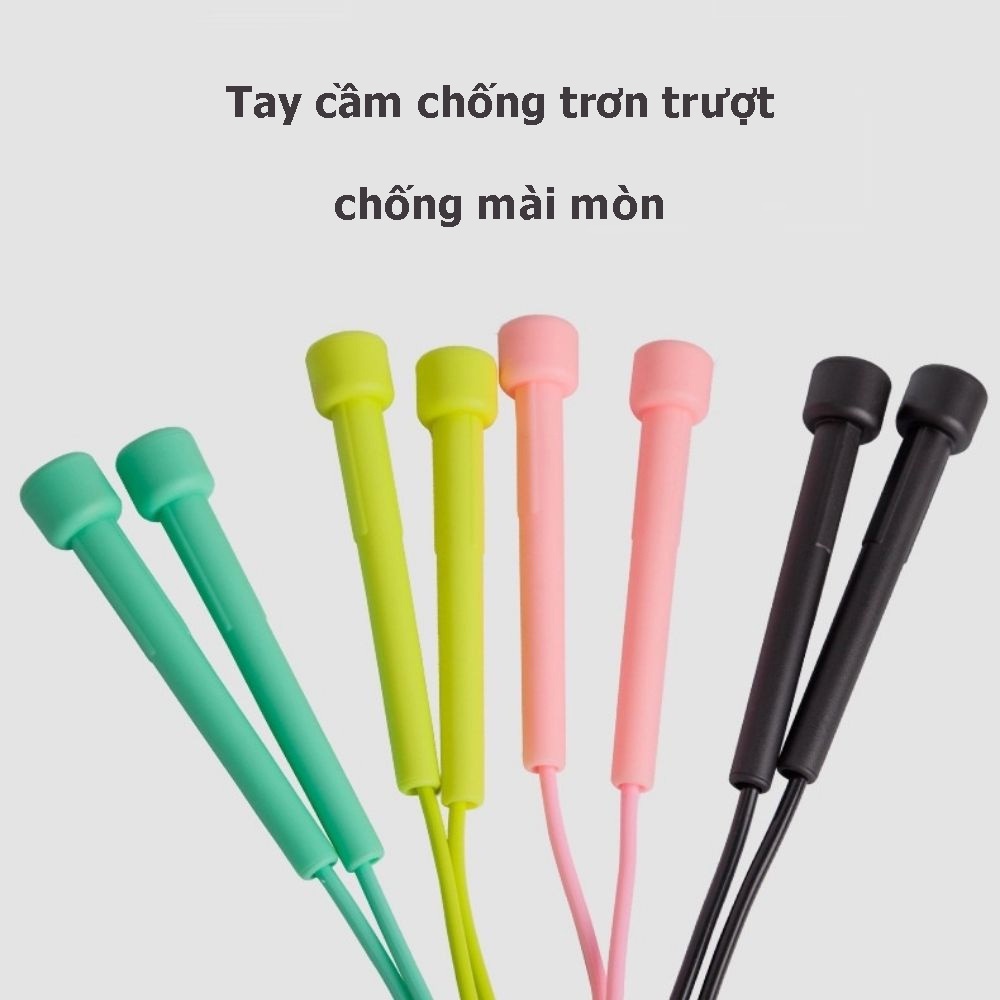 Dây Nhảy Đàn Hồi Chống Xoắn Chất Liệu PVC Đặc - Thu Ngắn Kéo Dài Dây Theo Ý Muốn (265cm)