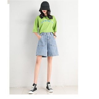 QUẦN ĐÙI NỮ JEAN CẠP CAO TRƠN BASIC - HÀNG CÓ SẴN