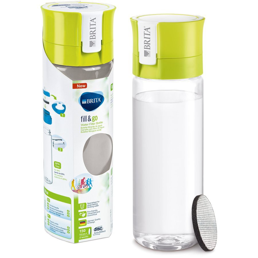 Bình lọc nước cầm tay Brita Fill&Go - Nhập khẩu Châu Âu