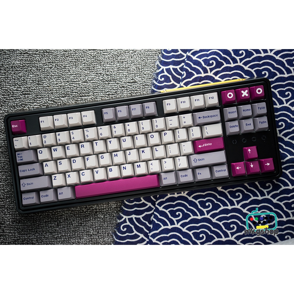 Keycap CMK DMG 173 nút in nhiệt dyesub bàn phím cơ, màu cực đẹp, cherry profile