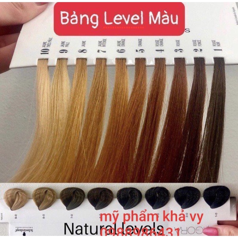 Tuýp màu nhuộm tóc vàng đồng tông sáng trung bình 7/4 Medium Copper Blonde