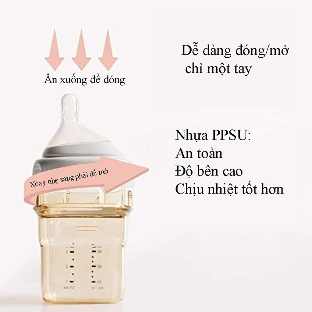 [Mã 267FMCGSALE giảm 8% đơn 500K] Bình sữa Hegen 150ml 240ml 330ml chính hãng, bình sữa Hàn Quốc cho bé Shop Babe K