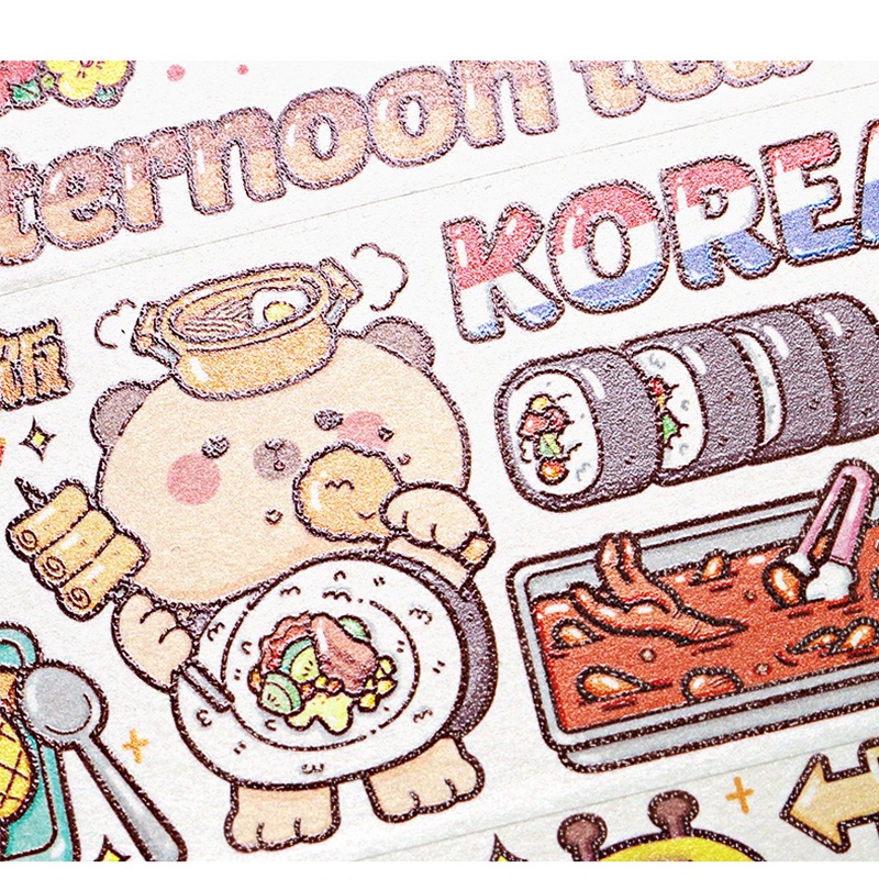 Cuộn băng keo washi hình gấu Nickey xinh xắn dễ thương