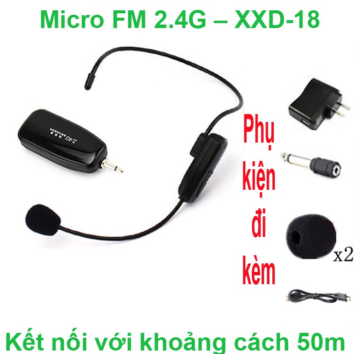 [Mã ELHACE giảm 4% đơn 300K] Micro không dây 2.4G XXD-18 - XXD-18