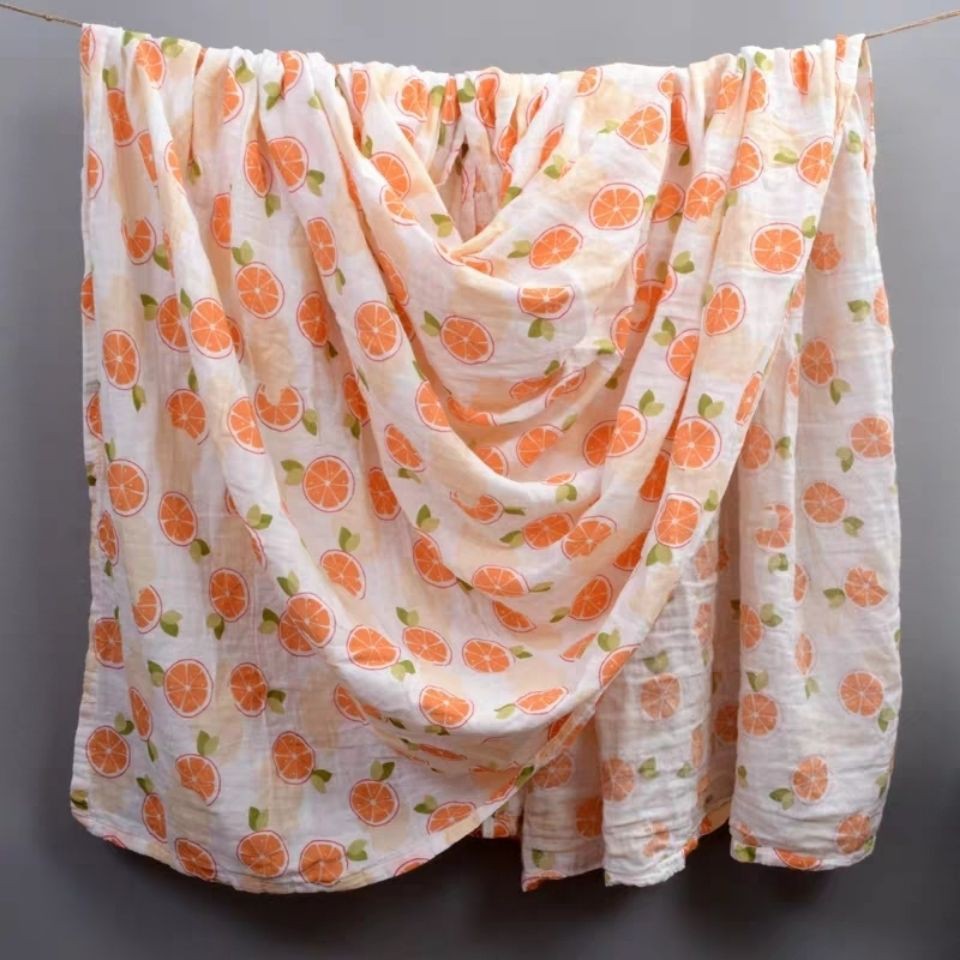 Xuân hè siêu mỏng gạc khăn tắm cho bé sơ sinh không huỳnh quang hai lớp bông mật độ cao quấn chăn