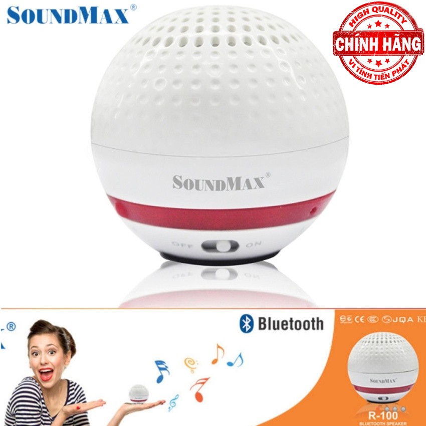 Loa Mini Bluetooth Soundmax R-100 v2.0 - Banh Golf biết hát