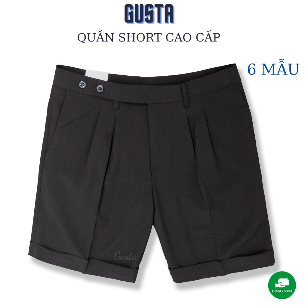 Quần Short Âu Nam Cao Câp Hàn Quốc,Quần Short Đùi Vải Nam Hàng Hiệu Co Giãn Thoáng Mát - QSA04 - GUSTA