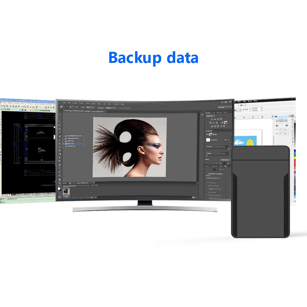 Hộp Đựng Ổ Cứng Ngoài Hdd Sata Ssd Usb3.0 / 2.0 2.5inch Cho Laptop | BigBuy360 - bigbuy360.vn