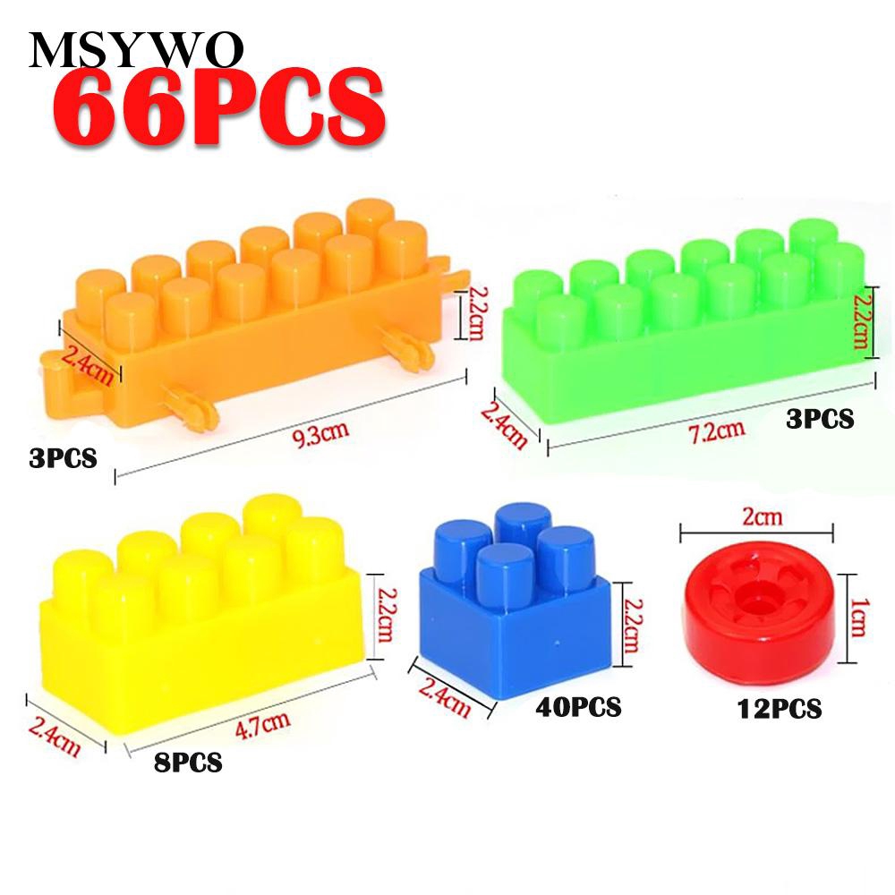 Bộ 66 Miếng Lego Lắp Ráp Size Lớn Cho Bé Trai