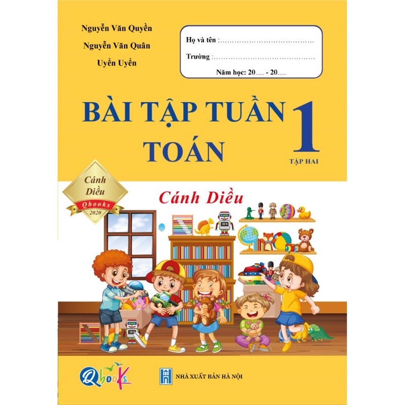 Sách (Combo 2 cuốn) Bài Tập Tuần và Đề Kiểm Tra Toán 1 - Cánh Diều - Học Kì 2
