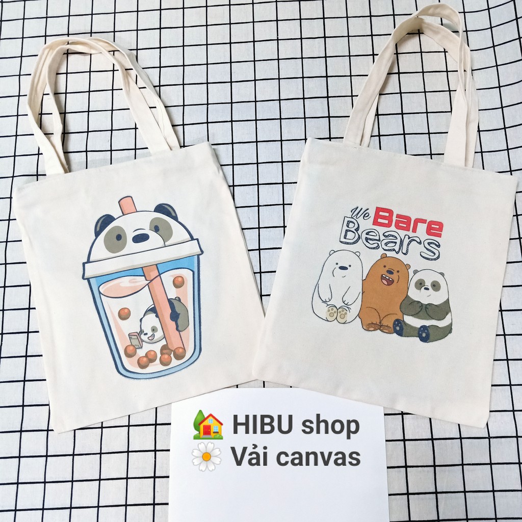 TÚI TOTE VẢI CANVAS - 2 LỚP