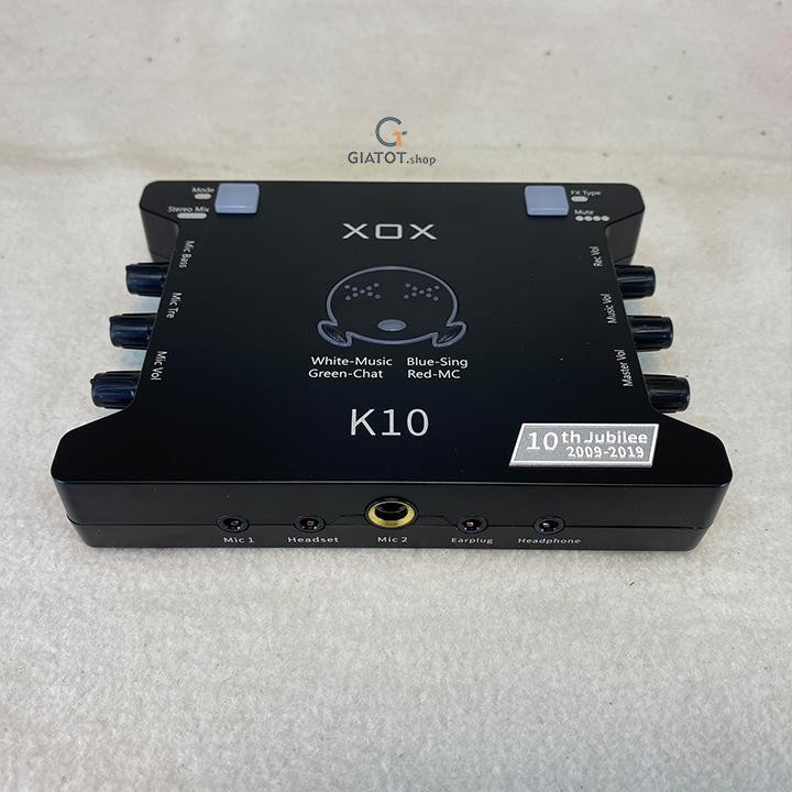 Sound card XOX K10 phiên bản đặc biệt tiếng anh 2020