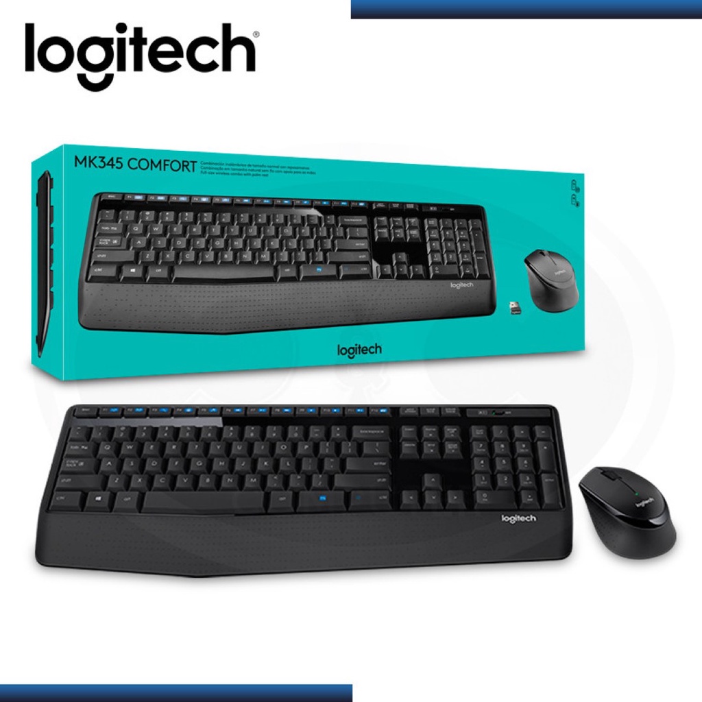 [Mã 33ELSALE hoàn 7% đơn 300K] Bộ bàn phím và chuột không dây Logitech MK345 - Bảo hành 12 tháng chính hãng