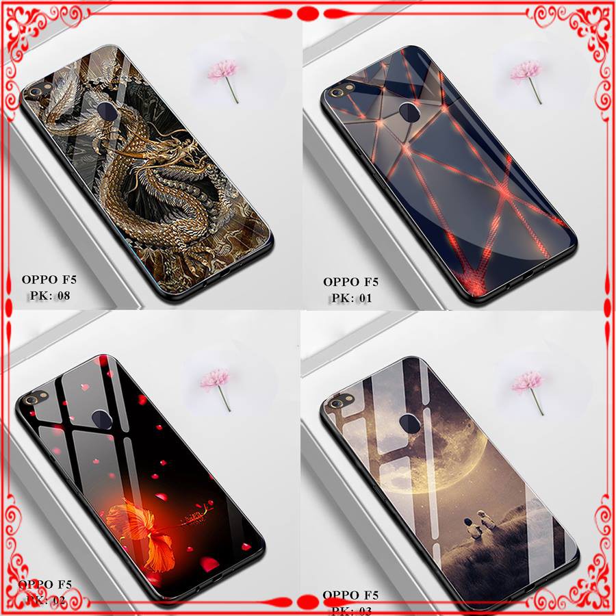 Ốp lưng Oppo F5 (Ốp lưng kính Oppo F5)