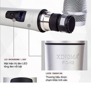 Mic hát karaoke không dây XINGMA PC-K3
