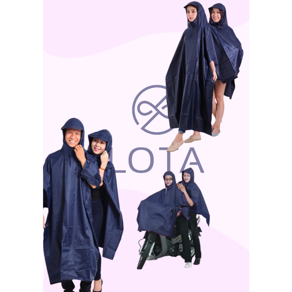 ÁO MƯA 2 ĐẦU CAO CẤP KHÔNG CHE ĐÈN XE MÁY, cho tình nhân gia đình hai người, kính trong suốt phủ đèn, raincoat